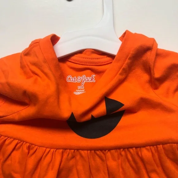Cat & Jack Pumpkin A-line Halloween Outfit Set NWT - Picture 5 of 5